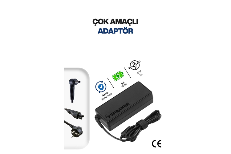 12V 7A 5.5*2.5 ADAPTÖR KAYIT CİHAZI MONİTÖR SRL30 SPRANGE