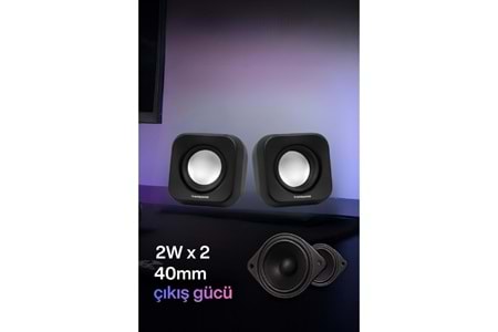 SPRANGE MİNİ 5V USB SİYAH HOPARLÖR SR-PN99