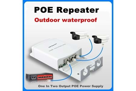GABBLE POE EXTENDER 250M ( 1 Giriş 2 Çıkış )