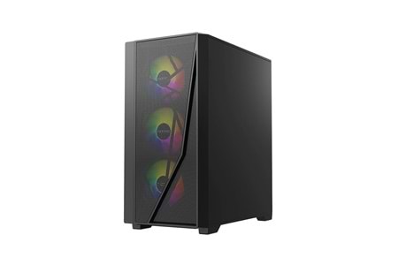 FAZEON 650W 80+ 4X120MM RGB FANLI SİYAH GAMİNG BİLGİSAYAR KASASI-F12