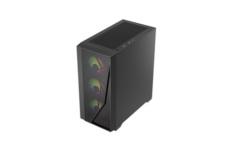 FAZEON 650W 80+ 4X120MM RGB FANLI SİYAH GAMİNG BİLGİSAYAR KASASI-F12