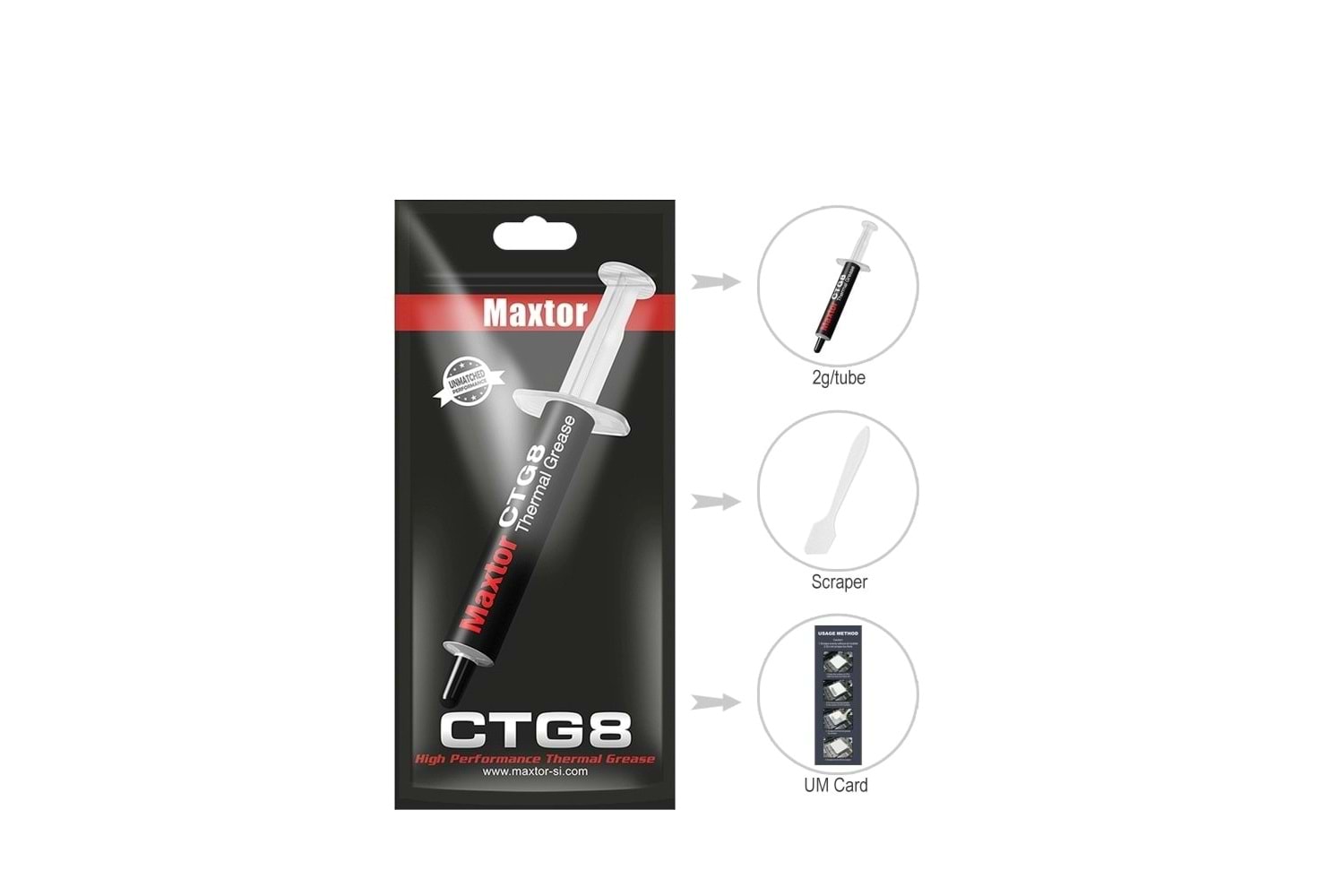MAXTOR CTG8D TERMAL MACUN 2GR ( 12.8 W/M-K )