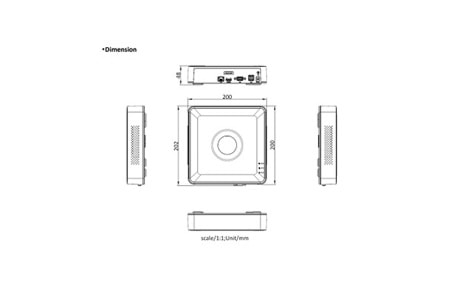 HIKVISION DS-7104NI-Q1 1080P 4 KANAL NVR KAYIT CİHAZI (1 SATA, H.265+) (POE YOK)