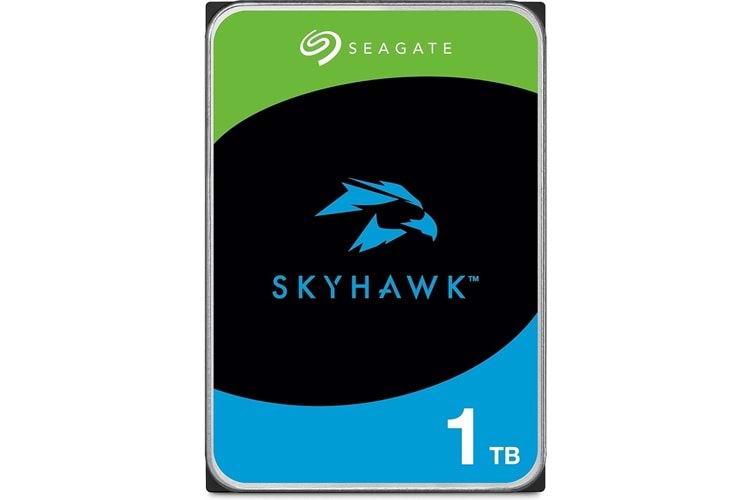 SEAGATE 1TB 3.5'' SKYHAWK SATA 5400RPM 256MB 7/24 GUVENLIK ST1000VX013 (3 YIL RESMI DIST GARANTILI)