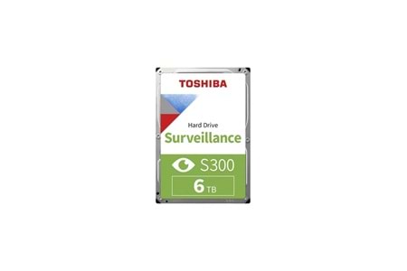 TOSHIBA 6TB 3.5'' S300 SATA 5400RPM 256MB 7/24 GUVENLIK HDWT860UZSVA (3 YIL TÜRKİYE TOSHIBA GARANTİLİ)