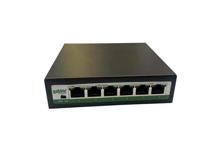 GAB-P42MM 10/100M 4 port POE + 2x100M uplink, 60W,print Poe Switch