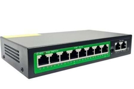 GAB-P82MG 10/100M 8 port POE+ 2X 10/100/1000 uplink, 96W ,print Poe Switch