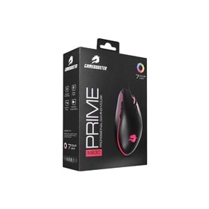 GameBooster USB RGB Led Aydınlatmalı 3200dpi Gaming Optic Siyah Mouse