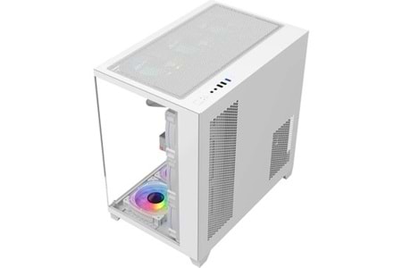 BEYAZ KUMANDALI SUPERNOVA 7 RGB FANLI ATX TEMPERLİ CAM PANEL AKVARYUM GAMİNG BİLGİSAYAR KASASI