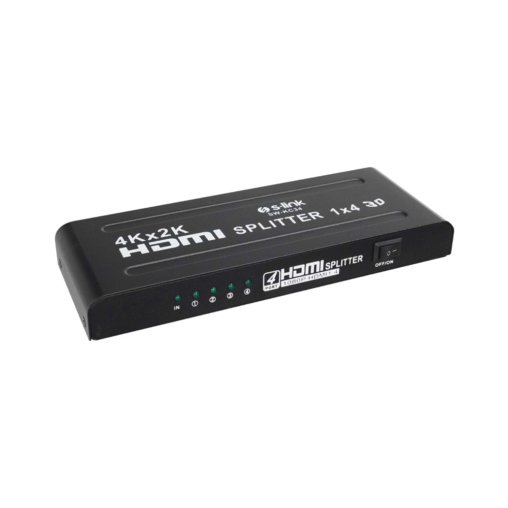 S-LINK SW-KC34 4 Port 4K*2K HDMI SPLITTER