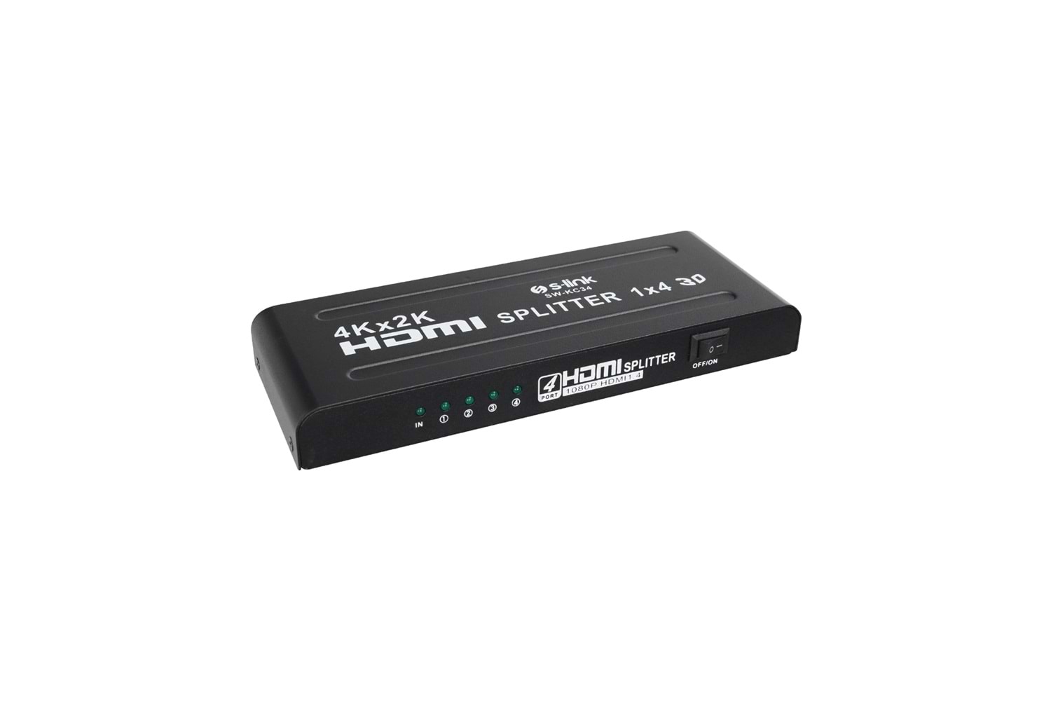 S-link 4 Port 4K*2K HDMI Splitter SW-KC34