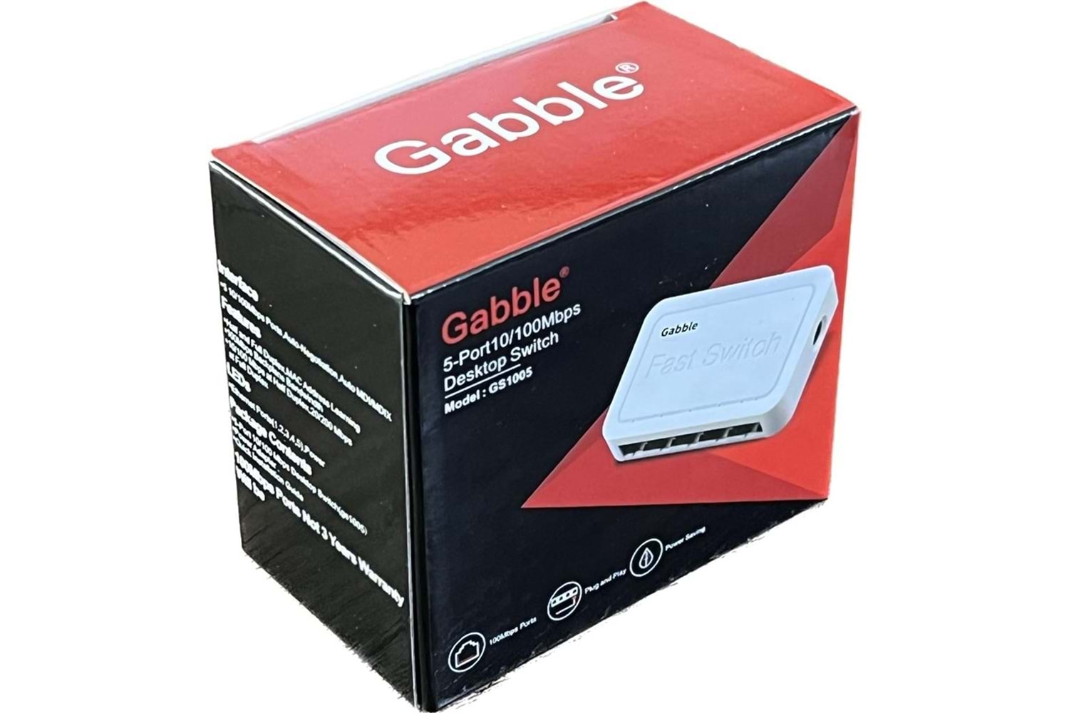 5 Port 10/100 Mbps SWITCH GAB-SWC05