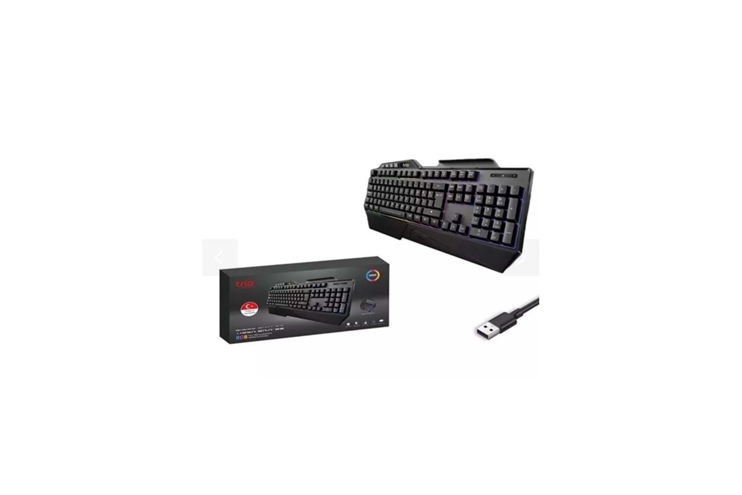 TRİO TRGKX99 KABLOLU IŞIKLI OYUNCU KLAVYESİ