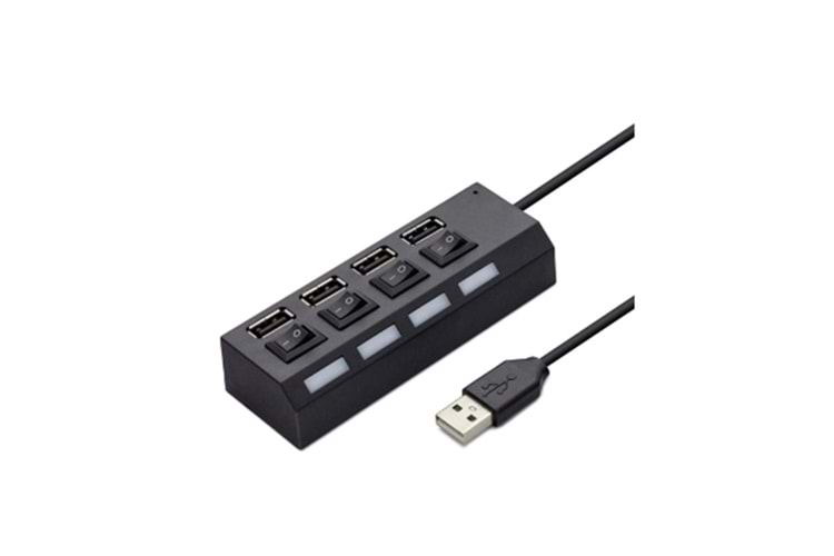 4 PORT ANAHTARLI USB 2.0 ÇOKLAYICI GAB-UAP420