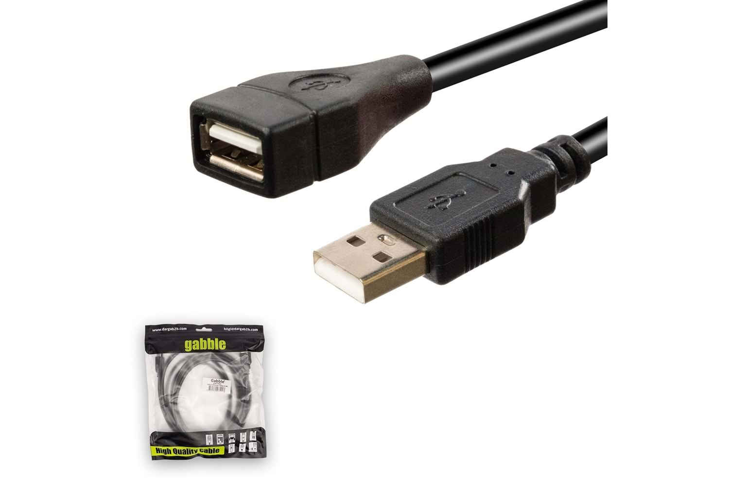 3M USB UZATMA SİYAH GAB-UK03